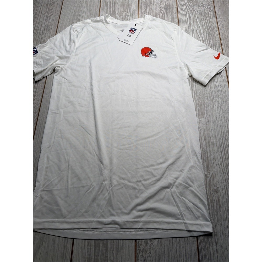 New Nike Cleveland Browns Mens Football Dri-fit Shirt Size 4XL On Field White